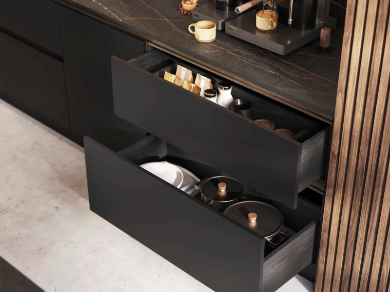 H Line Amalfi Onyx and Madoc Espresso with Tuscan Walnut handle rail (3)
